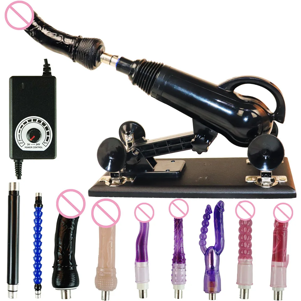 Men and women sex machine with sex toys for women and men - Automatically retractable dildos for men and women Pump gun 2