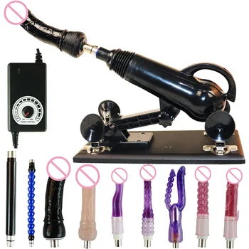 Men and women sex machine with sex toys for women and men – Automatically retractable dildos for men and women Pump gun