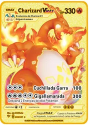 Cartes en métal Pokemon originales espagnoles, personnages de dessin animé, cartes en or brillantes de périphérie, jeu de combat pour enfants, Collection, jouets et échanges 
