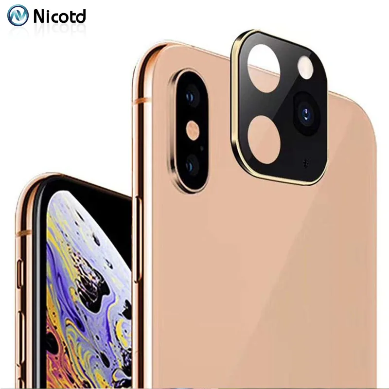 Титановое легированное стекло для объектива камеры для iPhone X XS Max поворачивается к iPhone 11 Pro Max защитная пленка из закаленного стекла