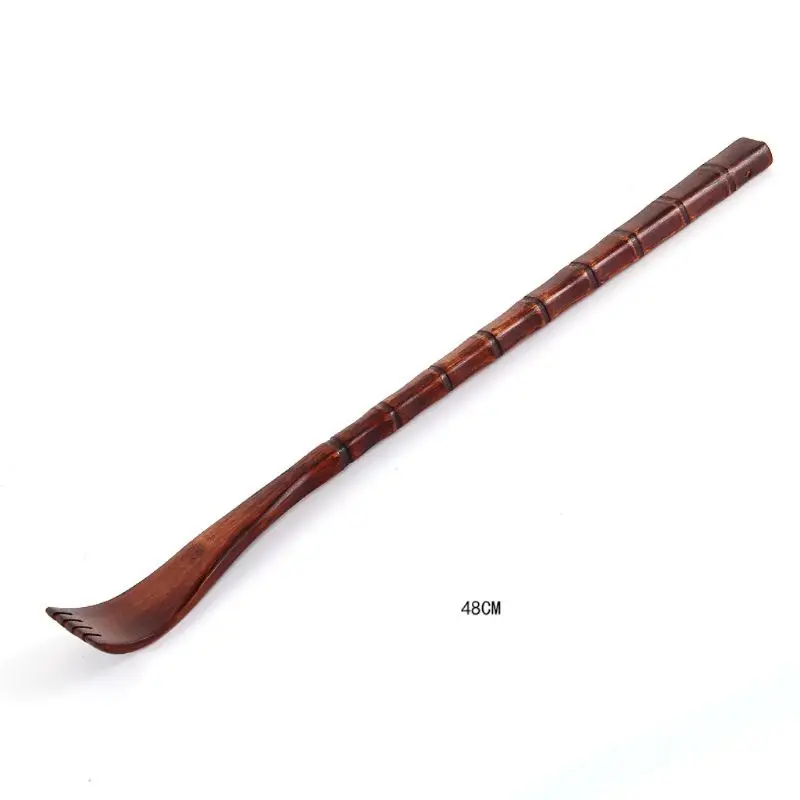 1 шт. длинная Массажная чесалка для спины из натурального дерева, ручка с зажимом, ручная ручка для тела, забота о здоровье