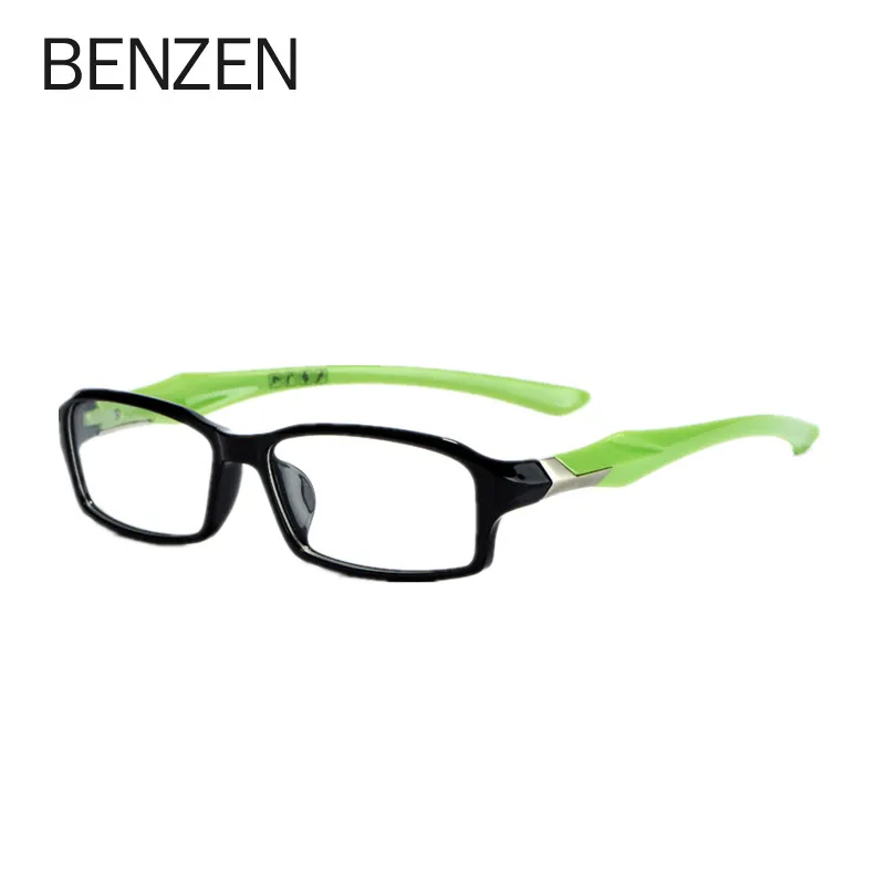 BENZEN Tr90 мужские спортивные очки для глаз, оправа, Модные оптические очки по рецепту для близорукости, оправа для мужчин, очки 5211 - Цвет оправы: black green