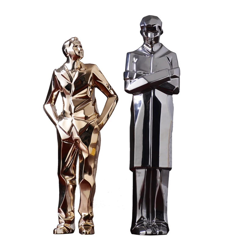Нордическая современная простая керамика абстрактная статуя персонажа креативная фигурка Искусство Скульптура керамические изделия украшение дома R3024