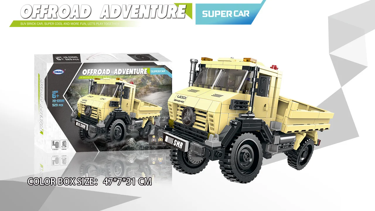 XINGBAO Xb03026 Супер Грузовик модель автомобиля детские образовательные собранные бои вставлены маленькие частицы строительные блоки игрушки