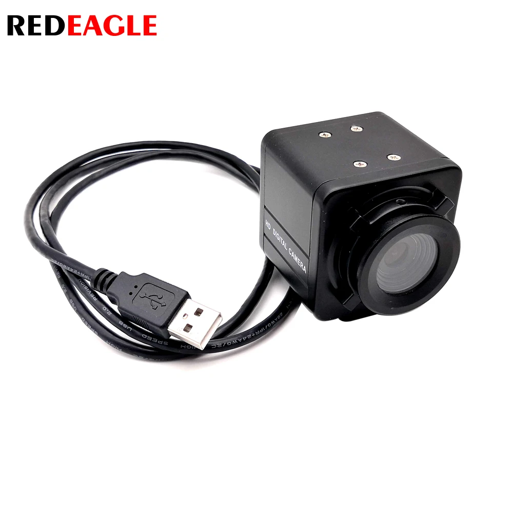 

REDEAGLE Industry 1080P HD USB PC Webcam Video Live Teaching Mini Box Security Camera with Fixed 2.8mm 3.6mm 6mm Lens
