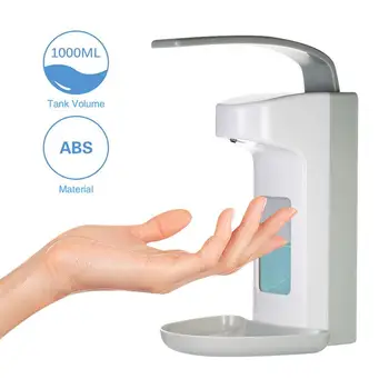 

AOZBZ 500ml/1000ml Elbow Sanitiser Dispenser Wall Dispenser Soap Dispenser Manual Type Disinfection Dispenser Soap Lotion Pump