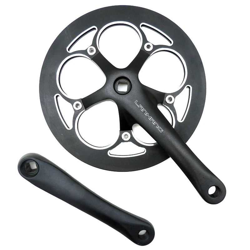 

Folding bicycle crankset 52T Single disc gear plate 215mm Square hole crank 170mm Aluminum alloy Bicycle parts accessories