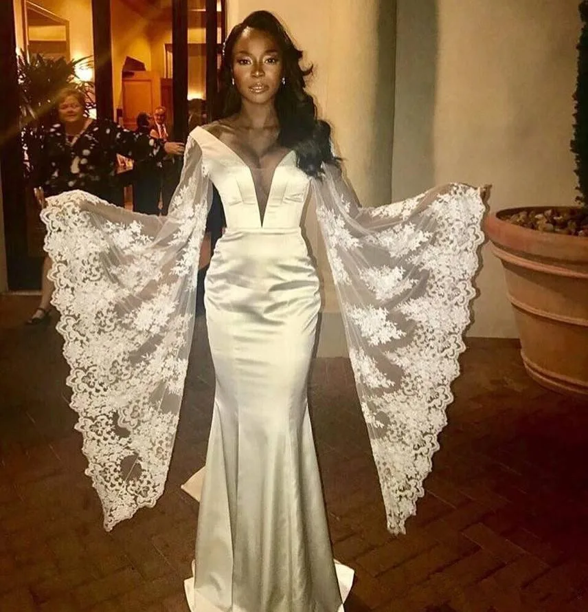 Elegant Mermaid Lace Wedding Dresses 