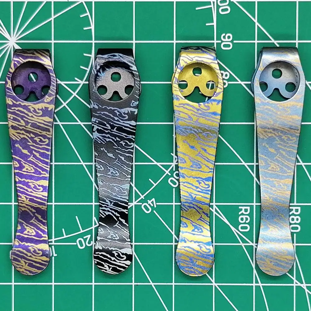 Карманный зажим для ножа из титанового сплава SPYDERCO формирования 2 C81 C149 C11 C10 C41 C223
