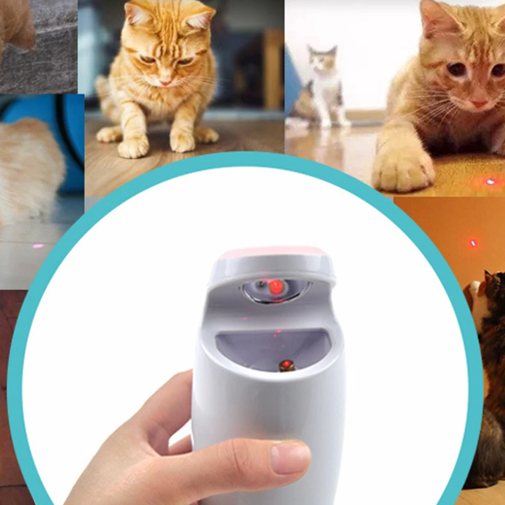 Usb зарядка автоматический вращающийся лазерный светильник инфракрасный лазер забавная игрушка для кошек электрическая игрушка для кошек Лазерная забавная кошачья палка 5