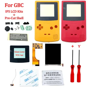 

Full Screen GBC IPS LCD Backlight With Pre-cut Shell for Gameboy Color ips backlight LCD screen with housing shell case for GBC
