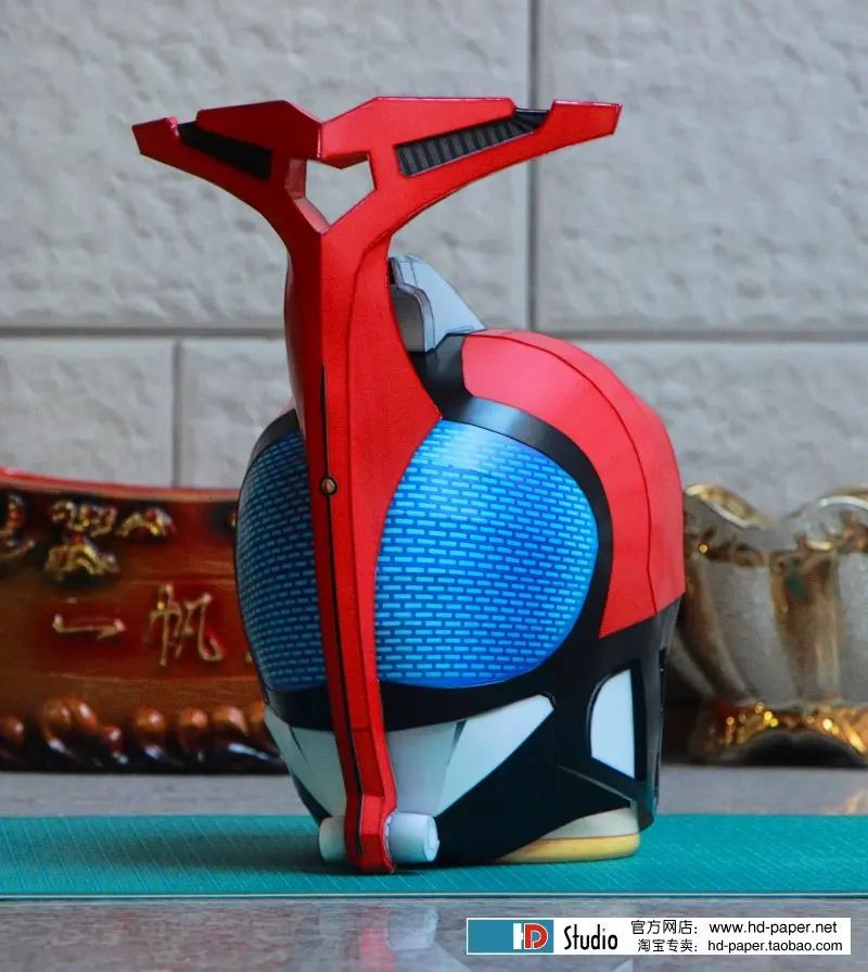 3D бумажная модель шлем Kamen Rider косплей 1:1 носимая сделай сам детские игрушки