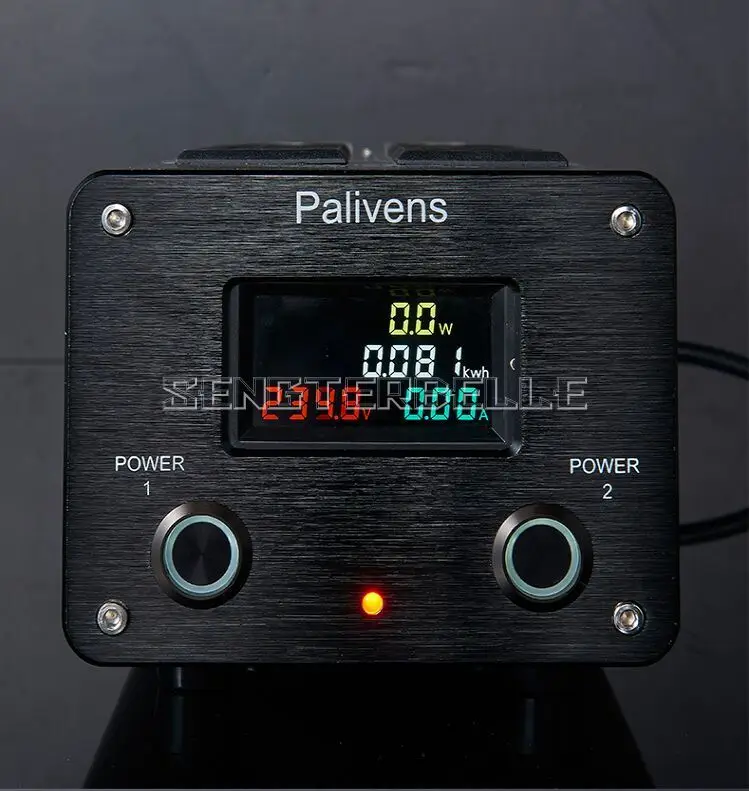 4 shown (black) Новая модель 2 дорожный выключатель 3000 Вт 15A AC Розетка Расширенный фильтр аудио защитный фильтр - Цвет: 4 shown (black)