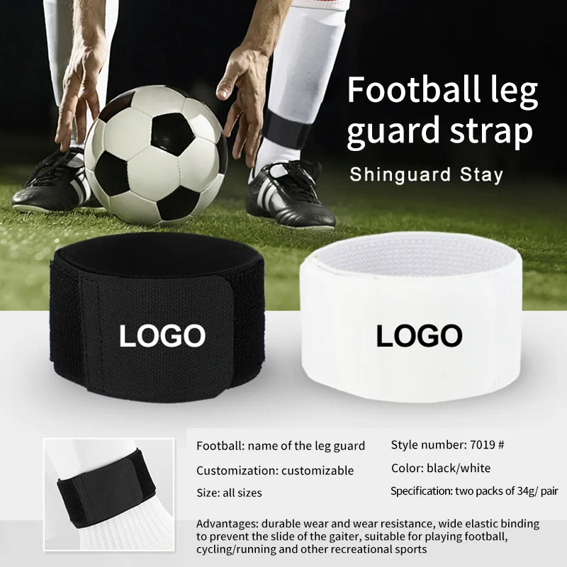 

1Pair Soccer Shin Guard Stay Fixed Bandage Tape Shin Pads Prevent Drop Off Adjustable Elastic Sports Bandage Sport Accessories