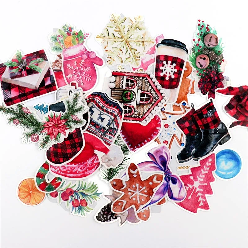 2.christmas 29pcs Настольная книга для студентов, кавайная тематическая наклейка, рождественские наклейки, волшебные канцелярские товары на Хэллоуин, pegatina, спасибо, милый подарок adesivo - Цвет: 2.christmas 29pcs