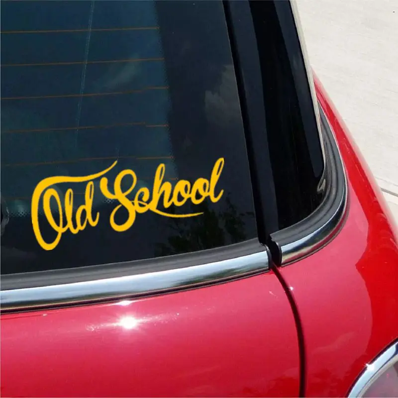 Old School vinyl car sticker waterproof car decal stickers on truck bumper rear window laptop car sticker,car stickers,car body stickers