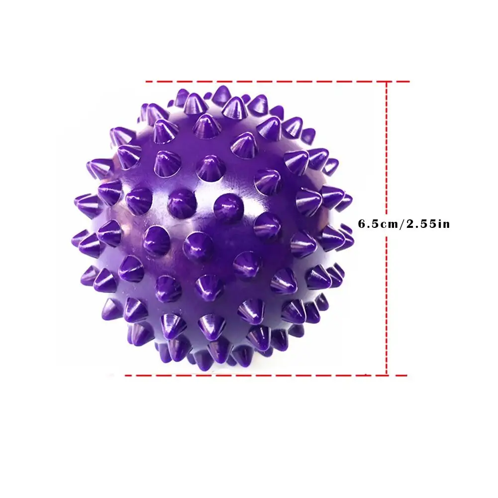 6.5CM Fitness PVC Hand Massage Ball Soles Hedgehog Sensory Training Grip the Ball Portable Physiotherapy Plantar
