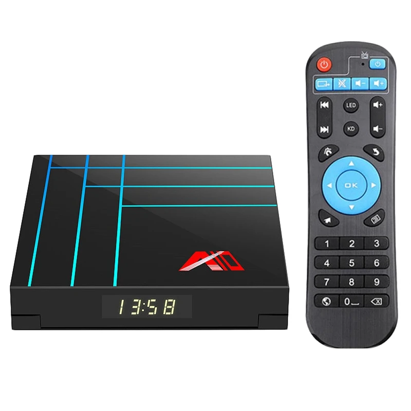 ABKT-A10 Смарт ТВ приставка Android 9,0 RK3318 4K USB3.0 H.265 Google Play телеприставка IP ТВ приставка PK Tx3 Mini X96MINI EU Plug