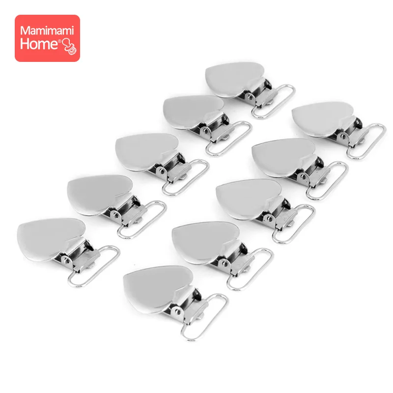 

5Pc Dummy Pacifier Clip Chain Baby Nipple Holder Metal Soother Clasp Rodent Heart Bear Clip Baby Teether Nurse Accessories Gifts