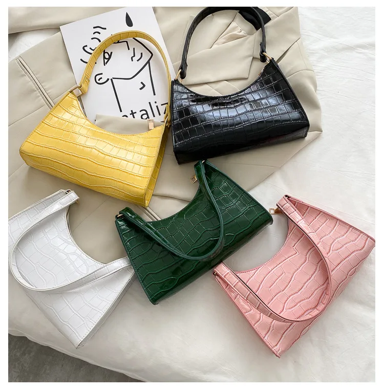 Fashion Exquisite Shopping Bag Retro Casual Women Totes Shoulder Bags Female Leather Solid Color Chain Handbag for Women 2020