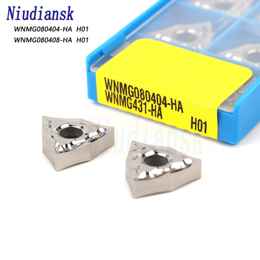 

10PCS WNMG080404 HA H01 WNMG080408 HA H01 Aluminum turning tool Carbide insert milling insert cnc lathe tools