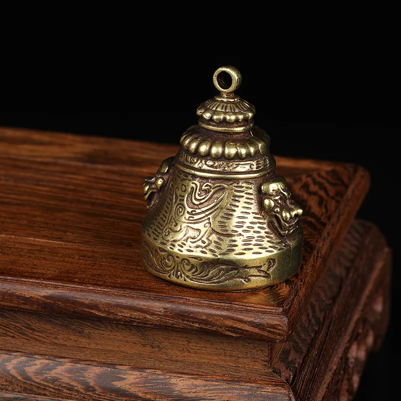 lions bell pendant brass (5)