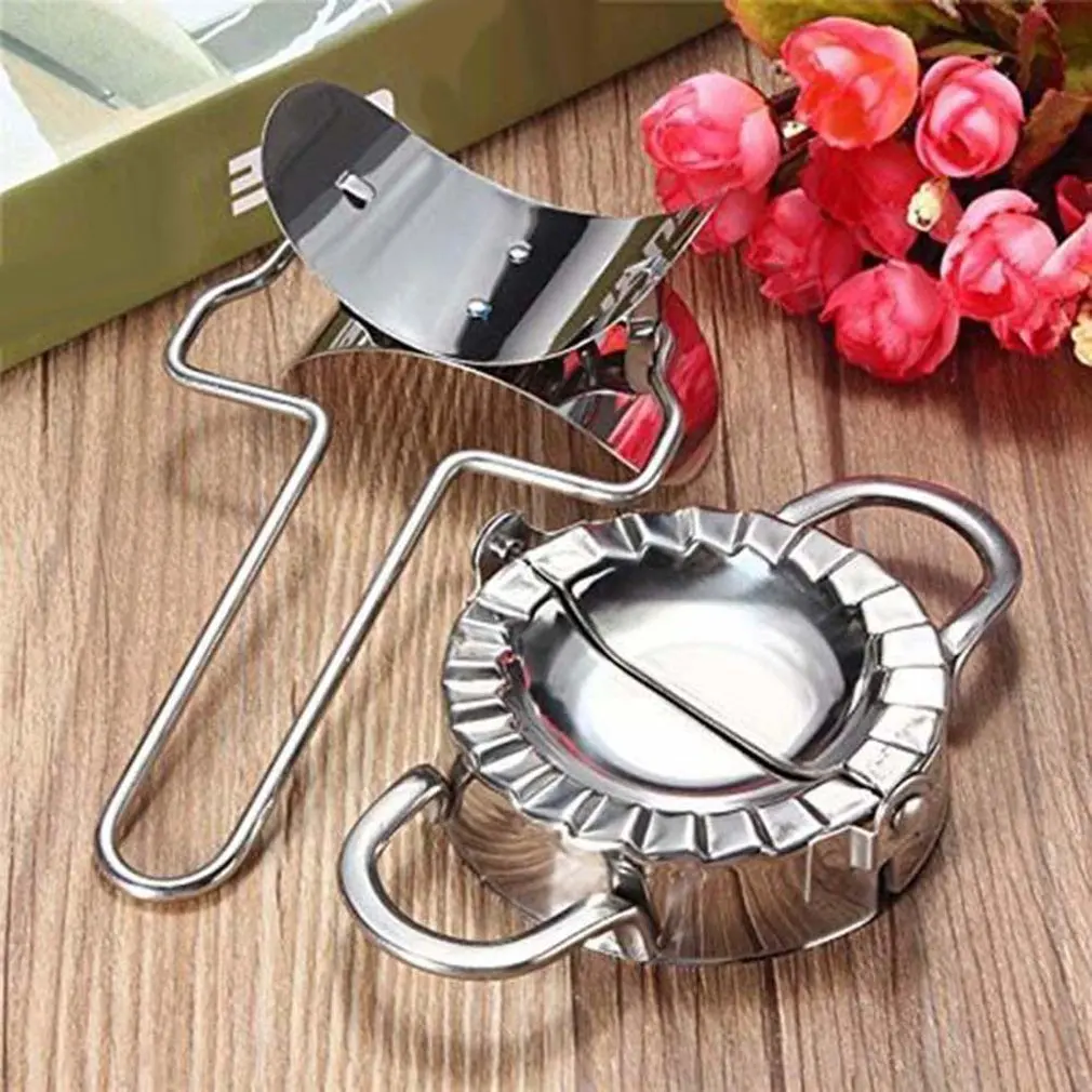 Stainless Steel Dumplings Mold Manual Dumpling Moulds Device Pack Dumpling Clip Machine Creative Kitchen Gadgets