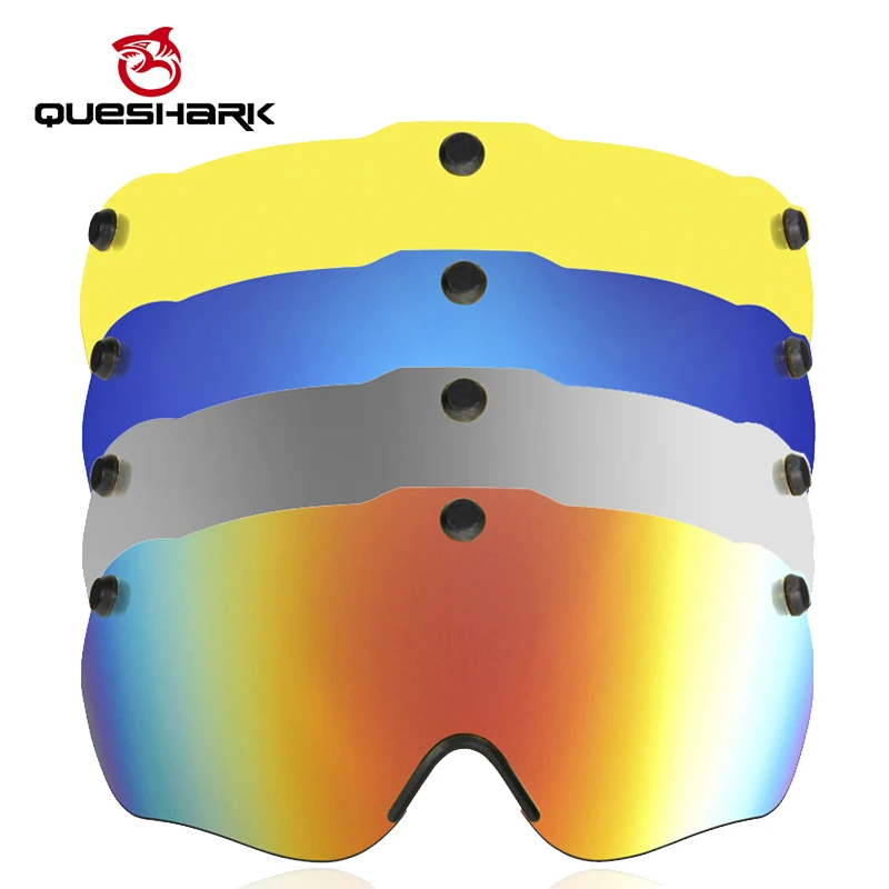 

Only for QE107 QE108 Bicycle Helmet Lens Colorful Blue Sliver Yellow Lens