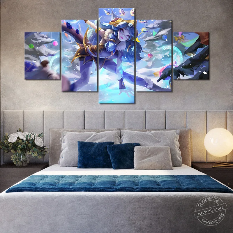 Лига Легенд Neeko Настенная картина домашний декор любопытный Хамелеон LOL игровой