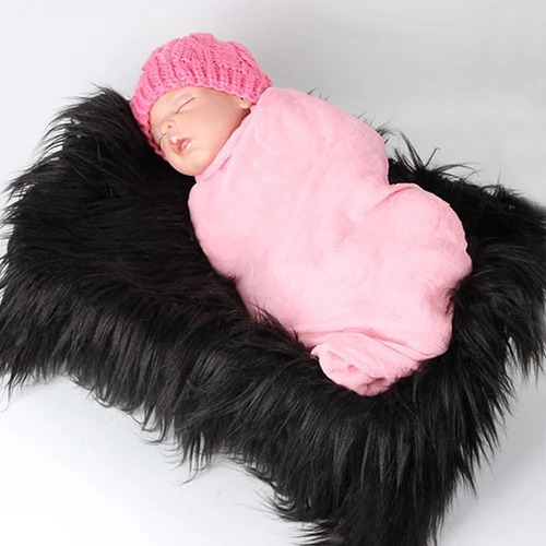 50x60 см Искусственный мех Фотография реквизит для новорожденных одеяло фон ковер реквизит корзина наполнитель