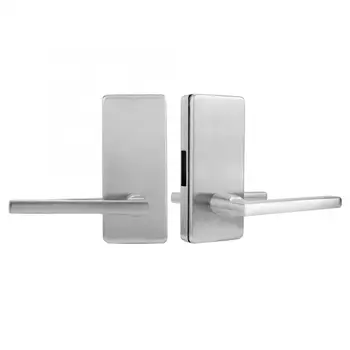 

0.4- 0.6in Double Glass Door Handle Lock Stainless Steel Right-Handed Silver Stainless Steel