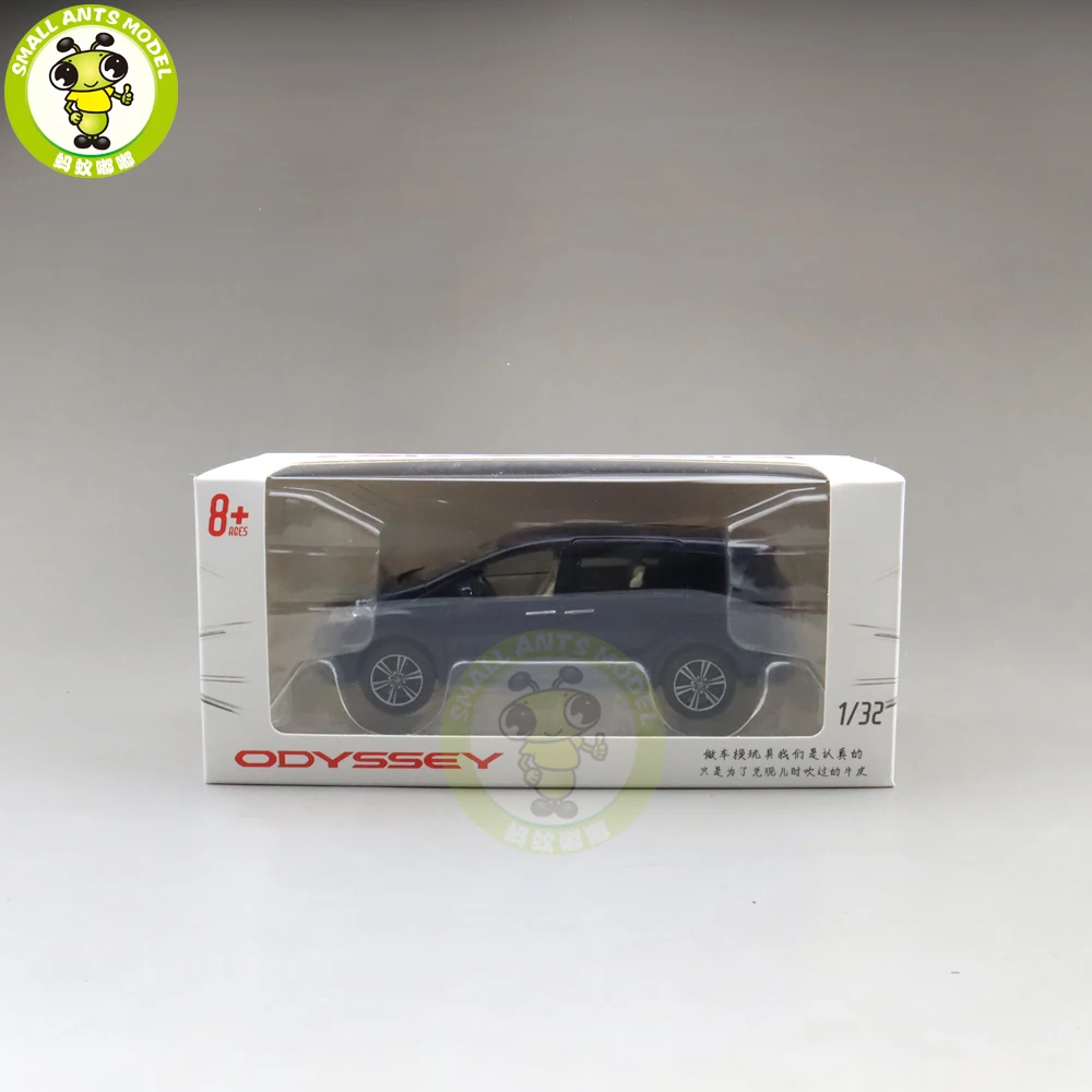1/32 JACKIEKIM Odyssey MPV литая модель автомобиля игрушки для детей Подарки для мальчиков девочек - Цвет: Dark Blue(with box)