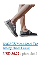 SAGACE PU Leather Boots Men Winter Shoes Warm Shoes Fashion Zipper Booties Mens Ankle Boots Black Booties Plus Size 1031