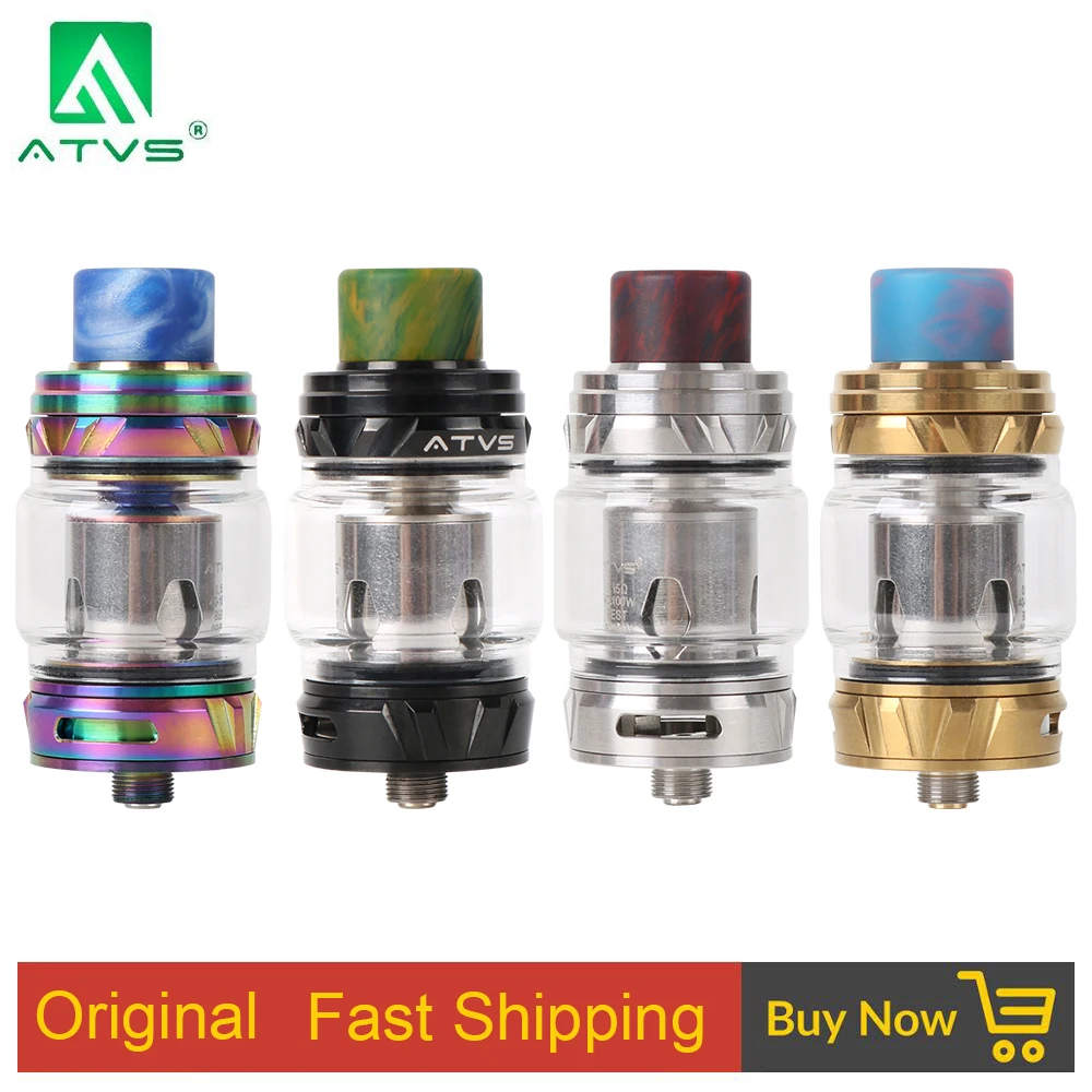 

Original ATVS SR-11 Sub Ohm Tank 5ml Capacity Atomizer Leak Proof Adjustable Airflow Tank For 510 Thread Vape Box Mod Pen Kit