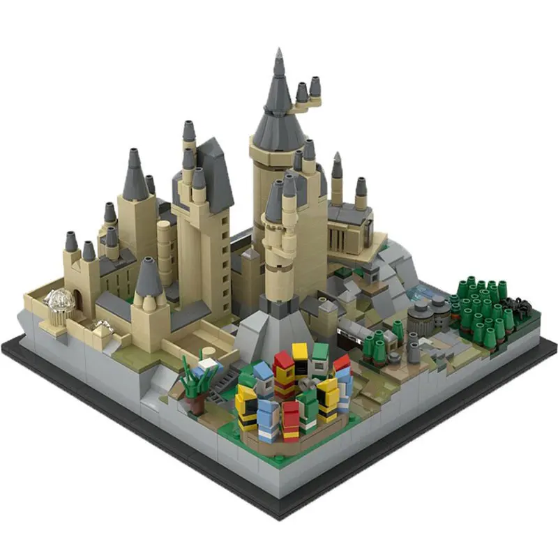 

Magic Castle Compatible Hgwartsed Castle Architecture Model Movie Harrys Pottered Collection Toy Building Bricks Christmas Gift