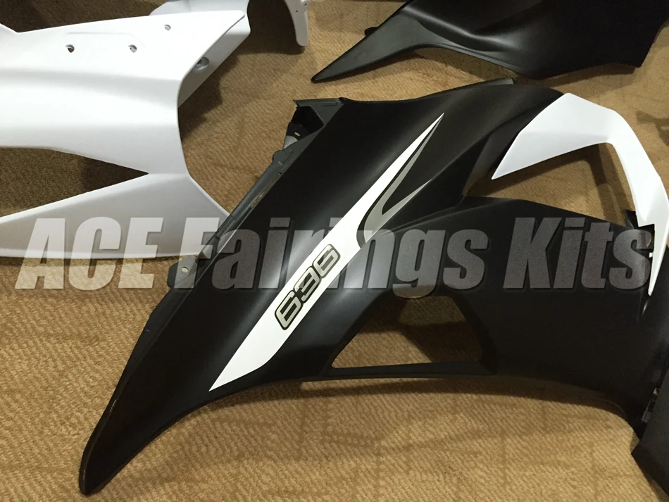 ABS Обтекатель Набор для Kawasaki ZX6R 2013 Мотоцикл Обтекатели ZX-6R Ninja 636 599 кузов комплект черный белый