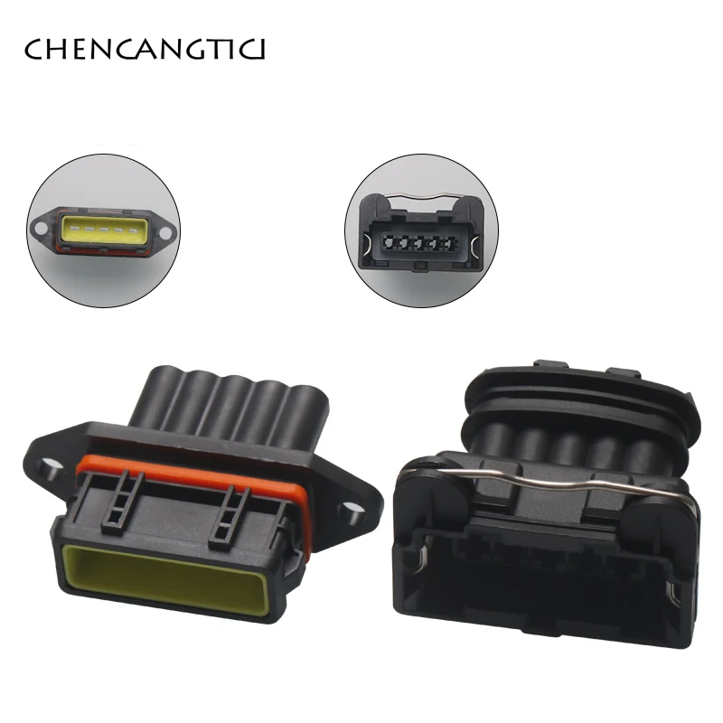 1 Set Tyco Amp Te 5 Pin Auto Sigillato Junior Power Timer Connettore Jpt 3.5 Mm Femmina Maschio Presa Spina 282193-1 Dj7053Ca-3.5-21