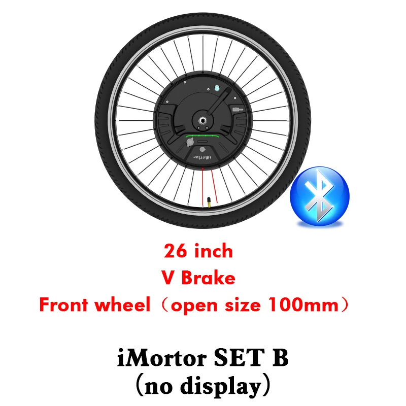 26inch v brake B EJOYQI iMortor 3 36 В 350 Вт Электрический велосипед мотор колеса 2" 26" 2" 700C комплект для переоборудования электрического велосипеда с батареей 7.2Ah - Цвет: 26inch v brake B