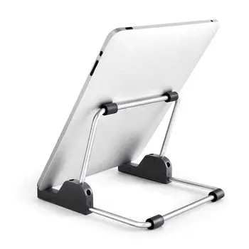 

Foldable Aluminum Alloy Tablet Stand Adjustable Portable Metal Holder Cradle for 7-11 Inches Laptops PC Computer Tablet Devices