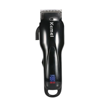 

Professional Electric Hair Clipper LCD Display Hair Trimmer 2 Speeds Turbo Powerful Hair Cutting Machine Barber Mower