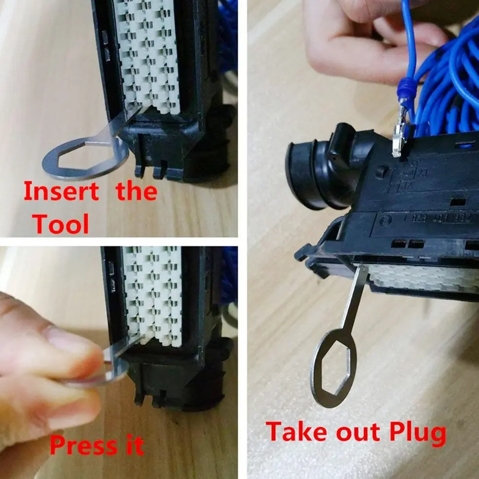 Автомобильный жгут проводов разъем терминал инструмент для удаления 3 шт. push pin инструмент для ремонта автомобиля средство для удаления игл