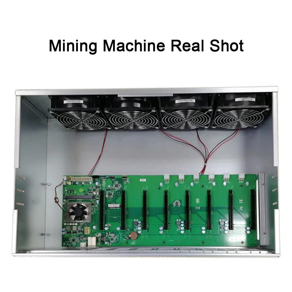 Материнская плата ETH Bitcoin с 8 разъемами для карт DIP DDR3L-1600MHz, материнская плата с питанием SATA LAN HDMI ATX port, материнская плата для майнинга