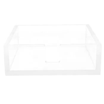 

1Pc Acrylic Box Napkin Holder Clear Napkin Holder Cocktail Napkin Box Napkin Organizer for Restaurant Cafe Bar Hotel