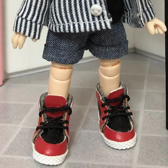 M0076 детская игрушка ручной работы 1/12 ob11 кукла blyth BJD/SD кукла аксессуары GSC милые увеличенные сшивание кроссовки 1 пара