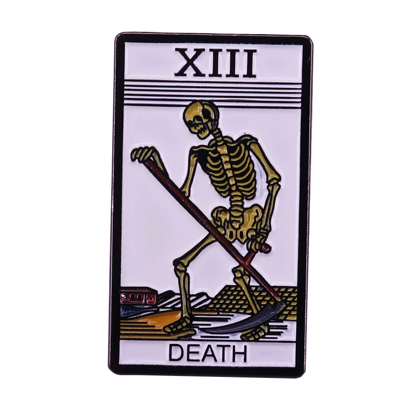 Death Tarot Card Grimm Reaper Playing The Violin  Lapel Pin Free Ship In USA 