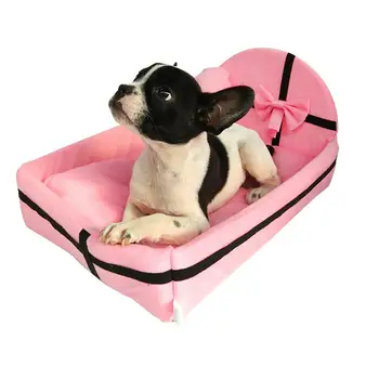 

Warm wool dog bed 4 sizes round cute plush cushion for small medium large dogs cat Tyteps Winter Kennel pet mat