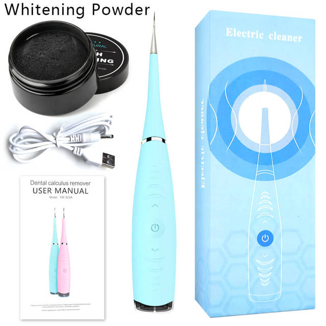 Whitening Sonic Cleaner  Dental Scaler Tooth Stain Tartar Remover Dentist Ultrasonic Vibrition White Teeth Fix Calculus