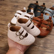 Chaussures mocassins rétro multicolores en cuir pour bébé,souliers pour enfant, nouveau né, garçon, fille, semelle plastique antidérapante, premiers pas, nouveau,