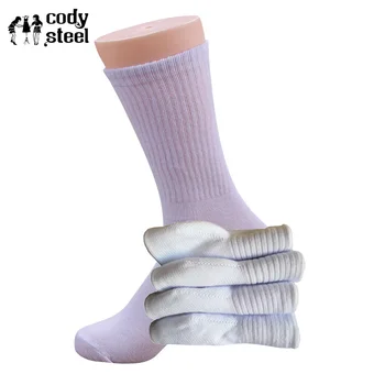 

6pieces=3pair/lot High Quality Men Cotton Socks Solid Color Casual Man Socks Winter Warm Medium Tube Socks Male Socks