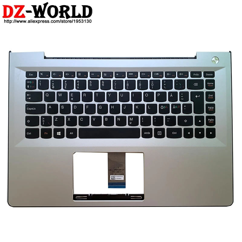 

Чехол для ноутбука Lenovo S41-70 -75 -35 U41-70 500S-14ISK 300S-14ISK, 5CB0J33035, с подставкой для рук, с немецкой клавиатурой